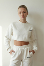 Monomoon Signature Crop - Optical White
