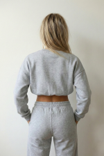 Monomoon Signature Crop -  Gray Melange - Image 2