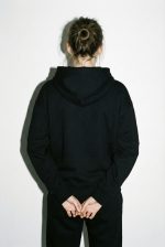 MONOMOON Essential Zip Hoodie - Black - Image 2